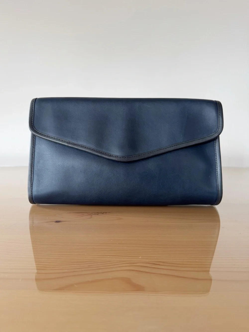 Vintage Coach Envelope Clutch, 9810, Navy